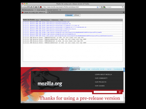 HeadsUpDisplay f&uuml;r Firefox